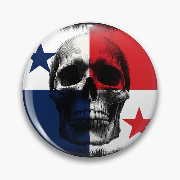 Item preview, PANAMA SKULL FLAG NATION RAREART COUNTRY HALLOWEEN #ogirdor designed and sold by ogirdorgraphics.