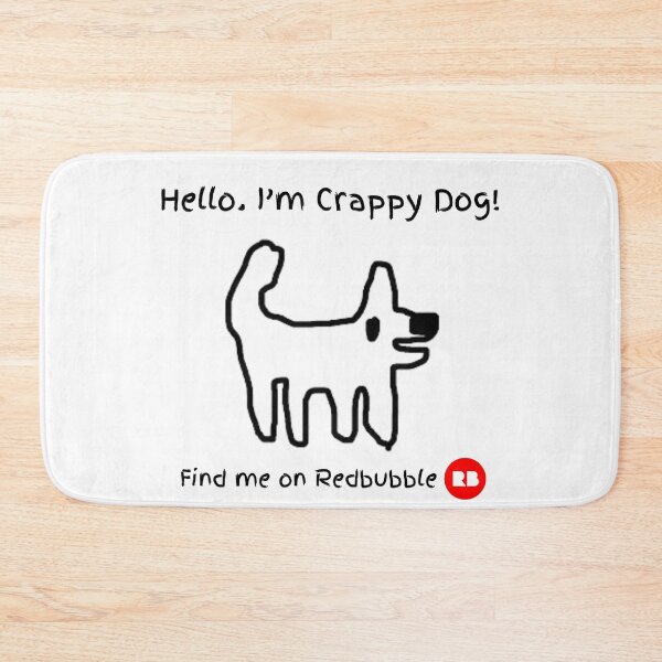 Item preview, Crappy dog.. promoting Redbubble like a good dog designed and sold by TheRubberOnion.