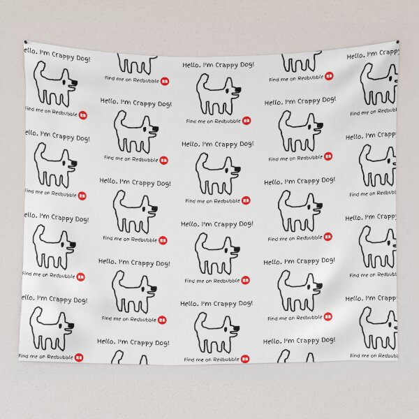 Item preview, Crappy dog.. promoting Redbubble like a good dog designed and sold by TheRubberOnion.