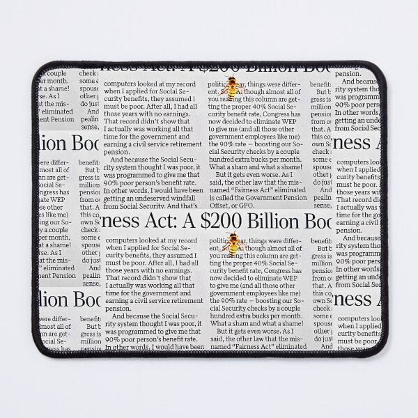 Item preview, Bee on newsprint designed and sold by Creative Endeavors ..