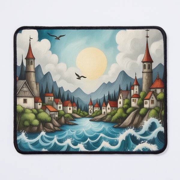 Item preview, Winsome Little Village designed and sold by AbrahamD1005.