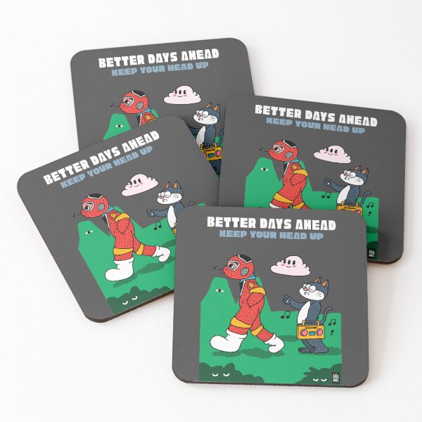 Item preview, BETTER DAYS AHEAD KEEP YOUR HEAD UP designed and sold by aydapadi.
