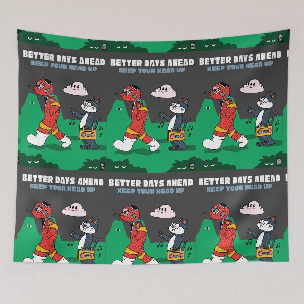 Item preview, BETTER DAYS AHEAD KEEP YOUR HEAD UP designed and sold by aydapadi.