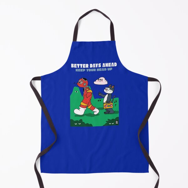 Item preview, BETTER DAYS AHEAD KEEP YOUR HEAD UP BLUE designed and sold by aydapadi.