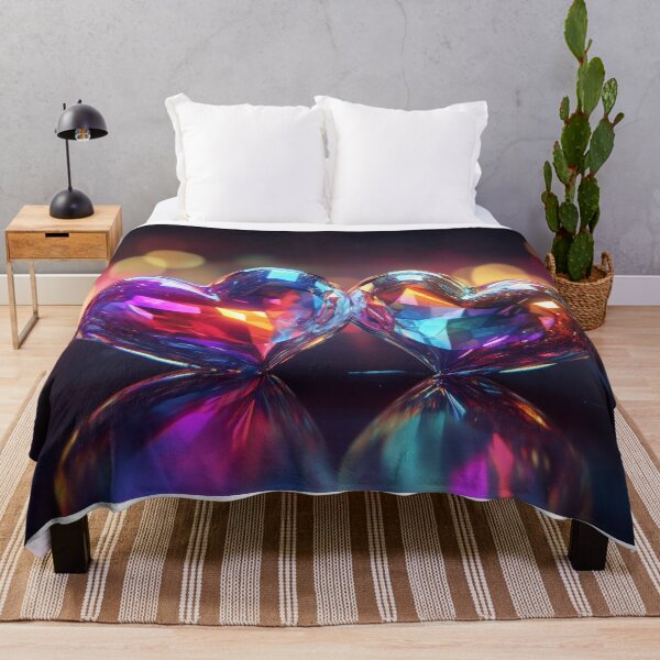 Item preview, Holographic Romance - Rainbow Heart Artwork designed and sold by Emaga Digital Studio.