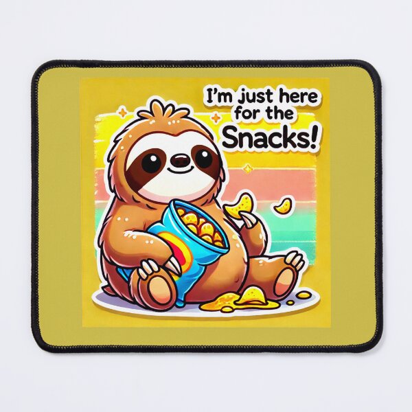 Item preview, Lazy Snack Time: Cute Sloth & Chips Fun designed and sold by Highlandkings.