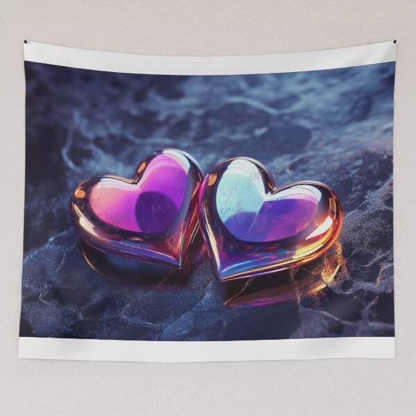 Item preview, Radiant Romance - Colorful Holographic Heart designed and sold by Emaga Digital Studio.