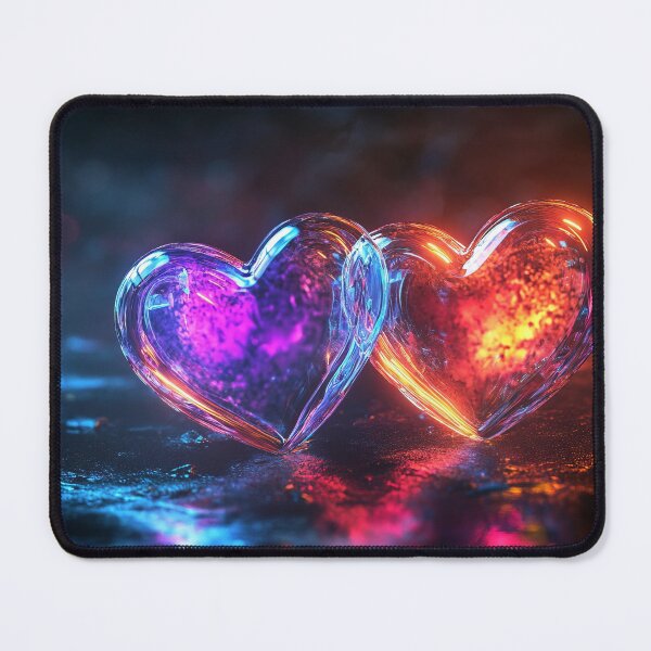Item preview, Cosmic Love Heart - Futuristic Valentine Artwork designed and sold by Emaga Digital Studio.