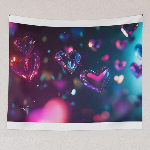 Item preview, Electric Love - Prismatic Valentine Design designed and sold by Emaga Digital Studio.