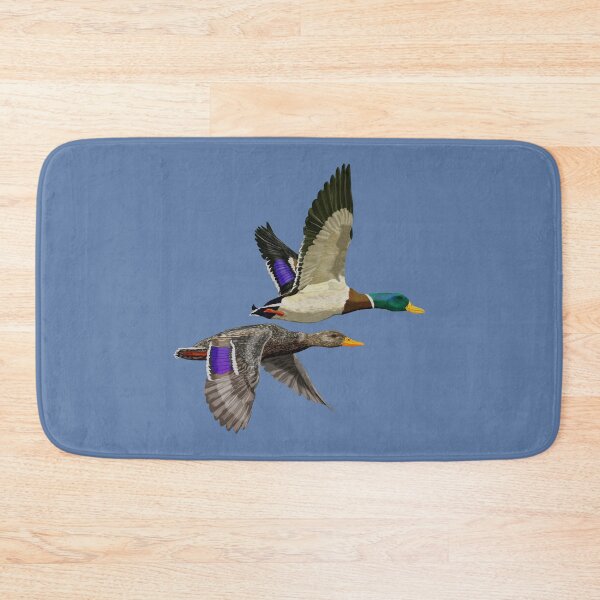 Item preview, Pair of Mallard Ducks in Flight - Nature Wildlife Art designed and sold by Phat Dog Designs .