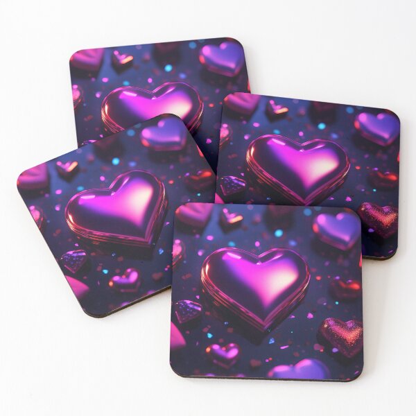 Item preview, Futuristic Valentine - Neon Holographic Heart designed and sold by Emaga Digital Studio.