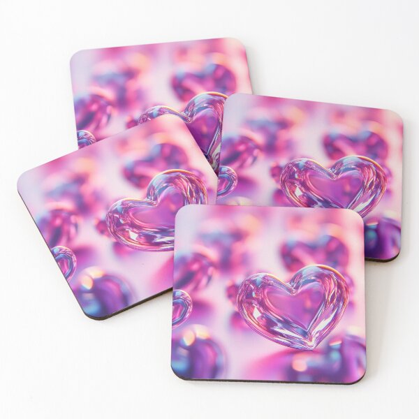 Item preview, Holographic Love Glow - Modern Valentine Art designed and sold by Emaga Digital Studio.