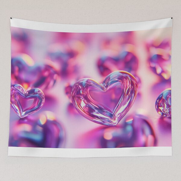Item preview, Holographic Love Glow - Modern Valentine Art designed and sold by Emaga Digital Studio.