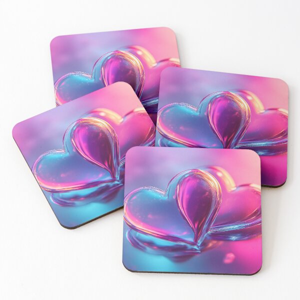 Item preview, Neon Romance - Shimmering Valentine Artwork designed and sold by Emaga Digital Studio.