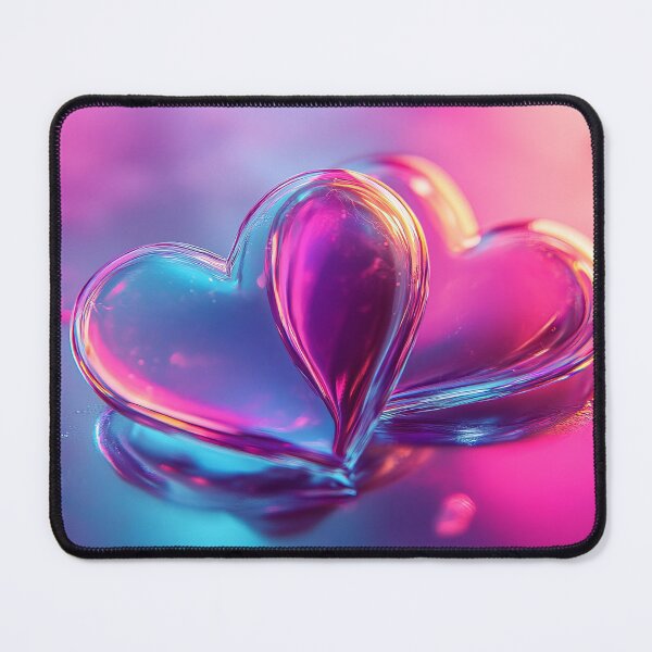 Item preview, Neon Romance - Shimmering Valentine Artwork designed and sold by Emaga Digital Studio.