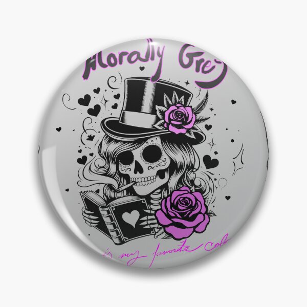 Item preview, Morally Grey Skeleton with Roses designed and sold by HomeUGo.