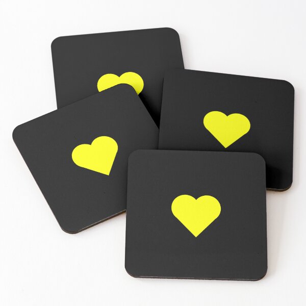 Item preview, Banana Yellow Heart on Black designed and sold by AASparksDesigns.