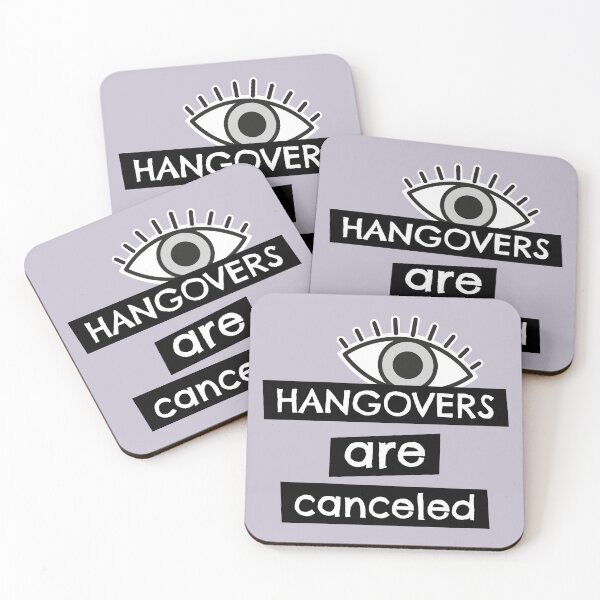 Item preview, Hangovers are Canceled - Sobriety Apparel designed and sold by BaroqueBull.