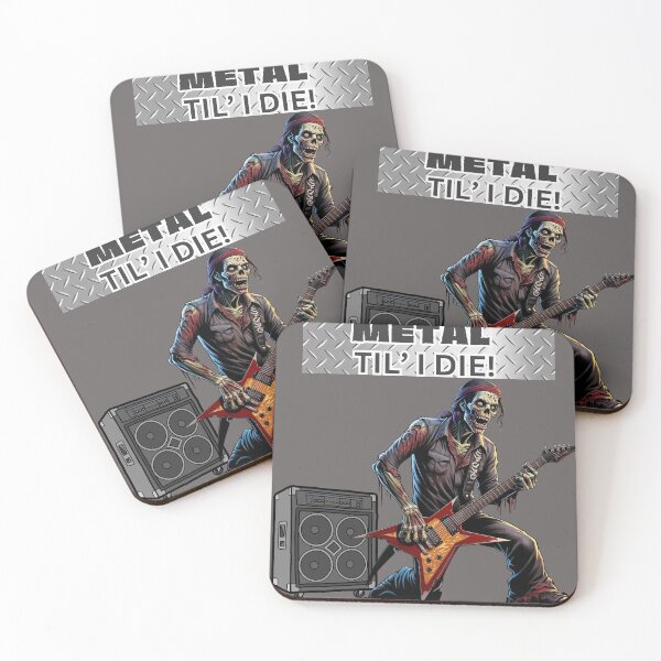 Item preview, Metal Til' I Die, Heavy Metal Guitarist  designed and sold by FroggyFly Designs.