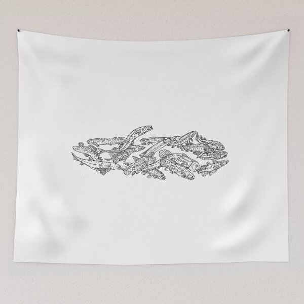 Item preview, Osteichthyes (bonyfish) - Black and White - Evolution designed and sold by EvolutionPoster.