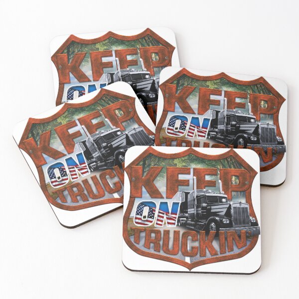 Item preview, Keep on truckin’ - Drive on, never stop! designed and sold by Caramel-Dog.