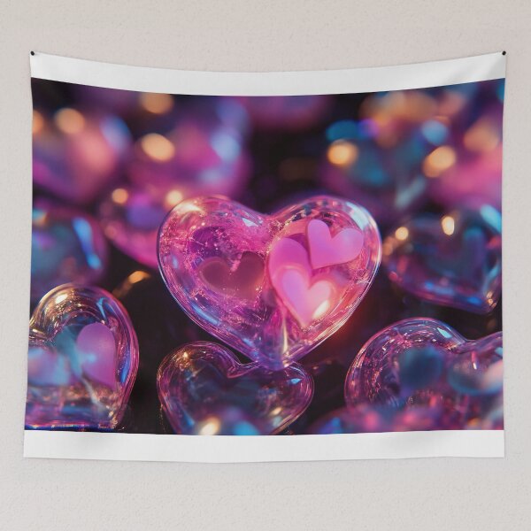 Item preview, Holographic Rose Heart - Iridescent Valentine Art designed and sold by Emaga Digital Studio.