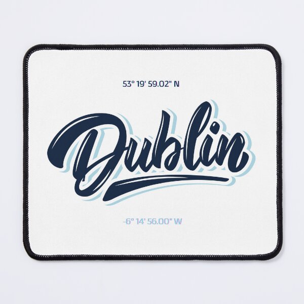 Item preview, Dublin Ireland Coordinates Minimalist Design designed and sold by Traloch O'Laoi.