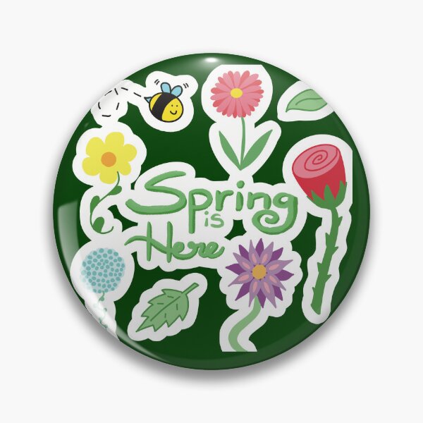 Item preview, Spring is Here Flowers and Bee Illustration designed and sold by Alison Inwood.