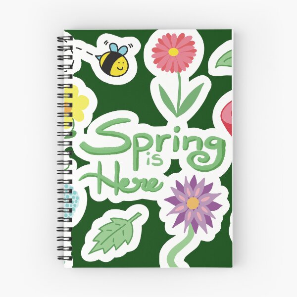 Item preview, Spring is Here Flowers and Bee Illustration designed and sold by Alison Inwood.