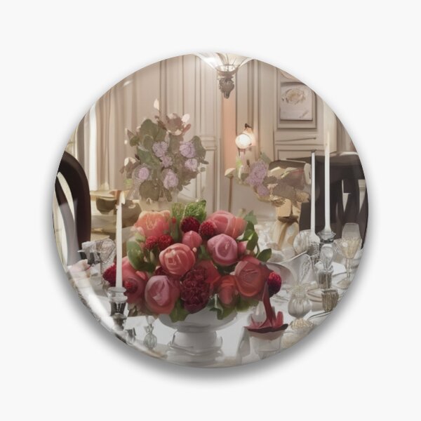 Item preview, Vintage-Inspired Dining Room with Ornate Chandelier designed and sold by KilianSzmid.