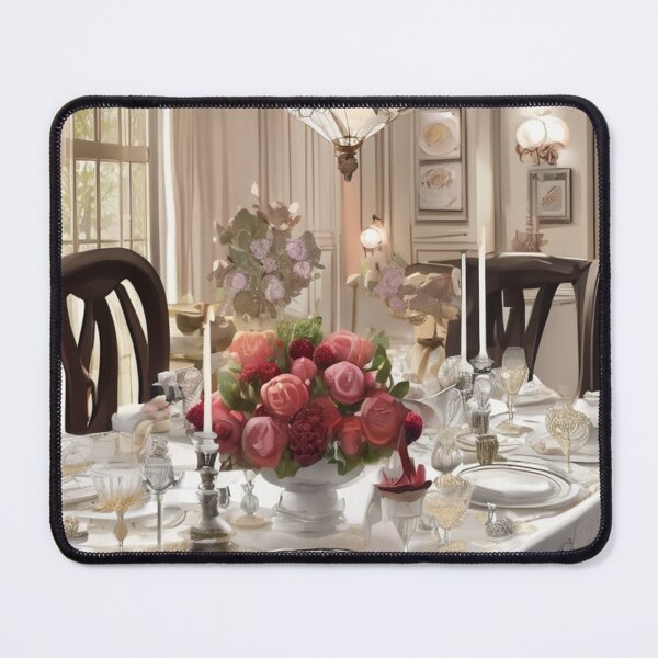 Item preview, Vintage-Inspired Dining Room with Ornate Chandelier designed and sold by KilianSzmid.