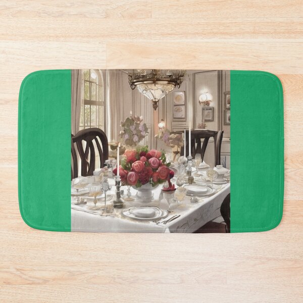 Item preview, Vintage-Inspired Dining Room with Ornate Chandelier designed and sold by KilianSzmid.