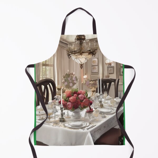Item preview, Vintage-Inspired Dining Room with Ornate Chandelier designed and sold by KilianSzmid.