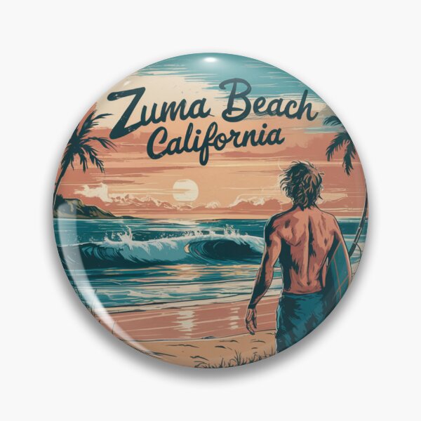 Item preview, Zuma Beach California - Sunset Surfing designed and sold by CircinusStore.