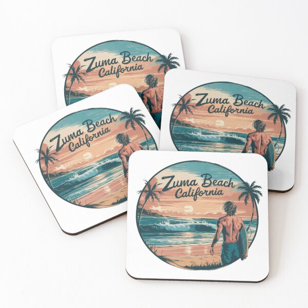 Item preview, Zuma Beach California - Sunset Surfing designed and sold by CircinusStore.