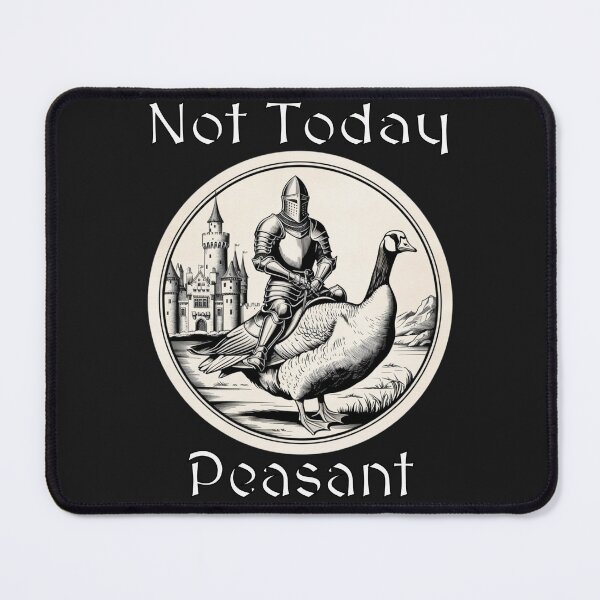 Item preview, Knight riding a goose graphic design designed and sold by JennyFinns.