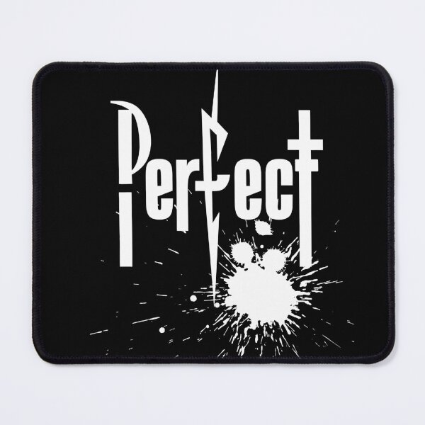 Item preview, “PERFECT” Grunge Paint Splatter Attractive typographic design- White designed and sold by Miscellaneous8.