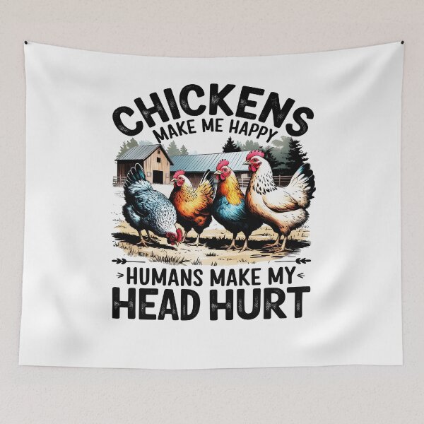 Item preview, Chickens Make Me Happy,  Humans Make My Head Hurt designed and sold by Department61.