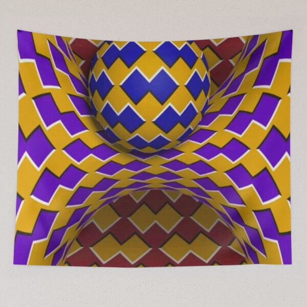 Item preview, Optical illusion in red, blue and gold  designed and sold by ricoflinn.