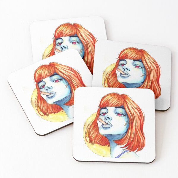 Item preview, Fiery Gaze Under a Golden Moon designed and sold by xameliacreates.
