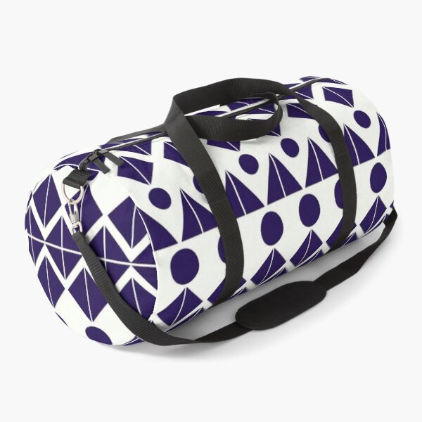Item preview, Mid Century Modern Scandinavian Navy Blue Geometric Pattern designed and sold by LEILA ART SPACE.