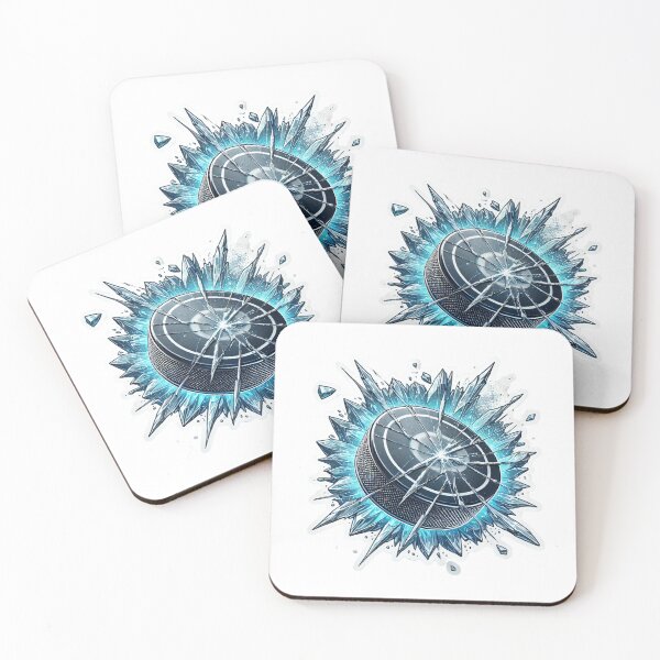 Item preview, Shattered Ice Puck designed and sold by pixelpulsenyc.