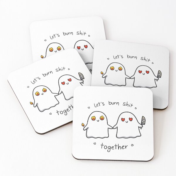 Item preview, Pyroman Ghost Couple designed and sold by GramsIllustrate.