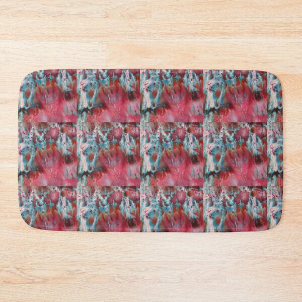 Item preview, Red And Blue Abstract Dying Art designed and sold by Honey Myrtle Studio.