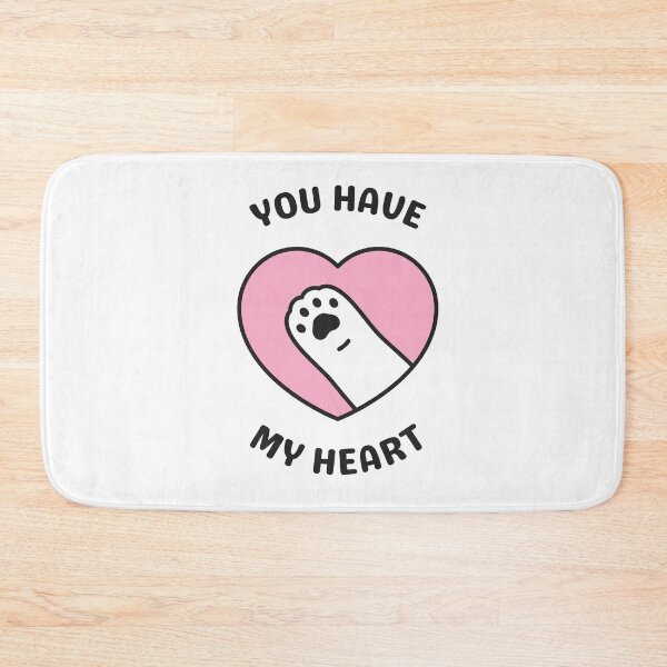 Item preview, You Have My Heart, Pink Heart with Paw designed and sold by AASparksDesigns.