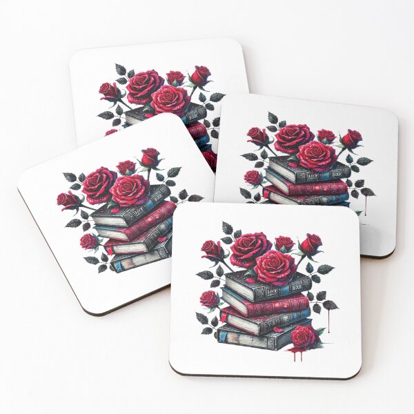 Item preview, Gothic Books Roses Dark Academia Vintage Library Romance designed and sold by JenBoyte.