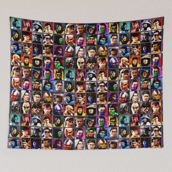 Item preview, Classic Charactors Poster Retro Mortal Kombat Gaming Art designed and sold by Back2Collage.