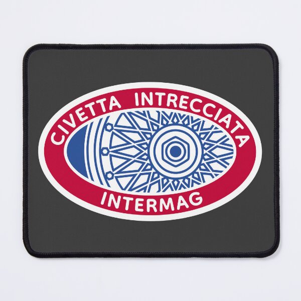 Item preview, Civetta Intrecciata Intermag Logo (Red & Blue) designed and sold by BrynCoops.