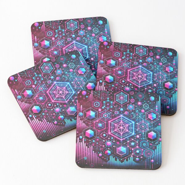 Item preview, Neon Cyber Grid designed and sold by Raha-Art .