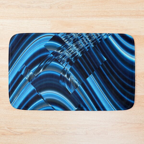 Item preview, Shimmering Blue Curves designed and sold by Gingezel.